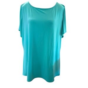 Susan Graver
Aqua Short Sleeve Blouse · Size XL